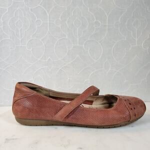 Taos Womens Scamp Mary Janes 7 Red Leather Arch Support Comfort Shoes